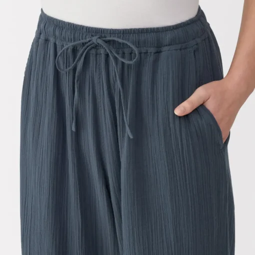 Best Women's Crepe Gauze Long Pants Pajamas & Loungewear|Loungewear