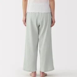 Best Women's Crepe Gauze Long Pants Pajamas & Loungewear|Loungewear