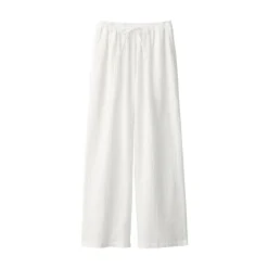 Best Women's Crepe Gauze Long Pants Pajamas & Loungewear|Loungewear
