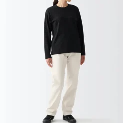 Fashion Women's Denim Regular Pants (L 30inch / 77cm) Women Denim