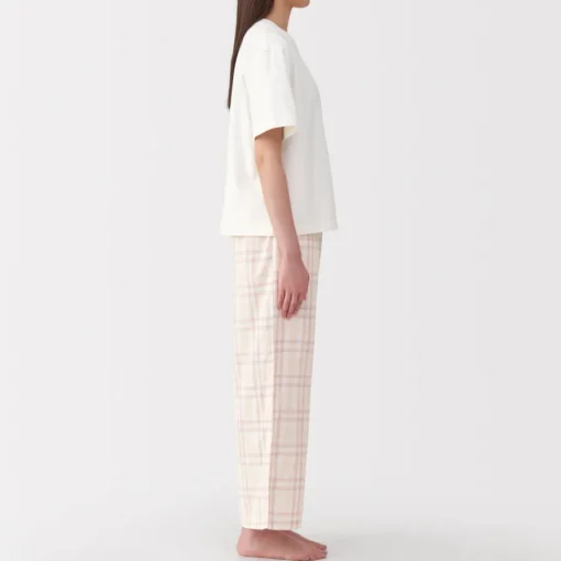 Discount Women's Double Gauze Short Sleeve Loungewear Set Pajamas & Loungewear|Loungewear