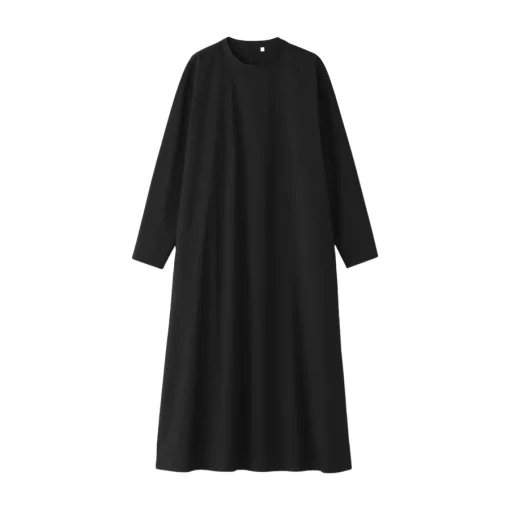 Fashion Women's Easy-Dry Broadcloth Pullover Long Sleeve Dress Women Dresses