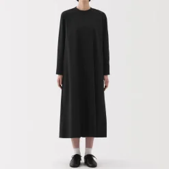 Fashion Women's Easy-Dry Broadcloth Pullover Long Sleeve Dress Women Dresses