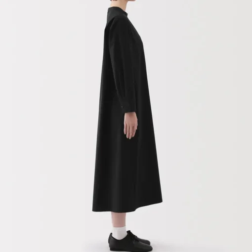 Fashion Women's Easy-Dry Broadcloth Pullover Long Sleeve Dress Women Dresses