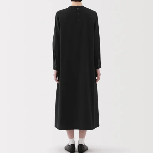 Fashion Women's Easy-Dry Broadcloth Pullover Long Sleeve Dress Women Dresses