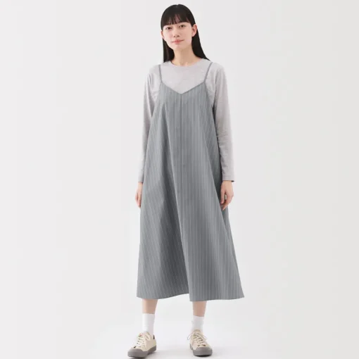 Online Women's Easy-Dry Broadcloth Striped Camisole Dress Women Dresses