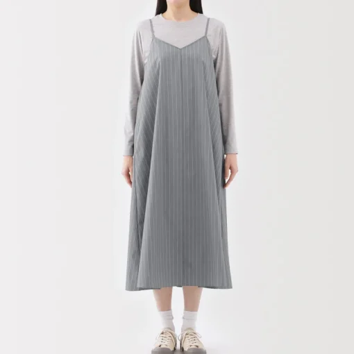 Online Women's Easy-Dry Broadcloth Striped Camisole Dress Women Dresses
