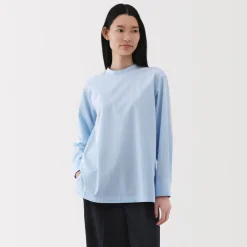 Hot Women's Easy-Dry Broadcloth Striped Long Sleeve Blouse Women Tops & Shirts