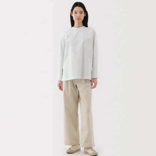 Hot Women's Easy-Dry Broadcloth Striped Long Sleeve Blouse Women Tops & Shirts