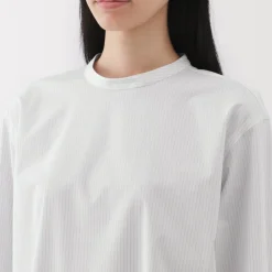 Hot Women's Easy-Dry Broadcloth Striped Long Sleeve Blouse Women Tops & Shirts