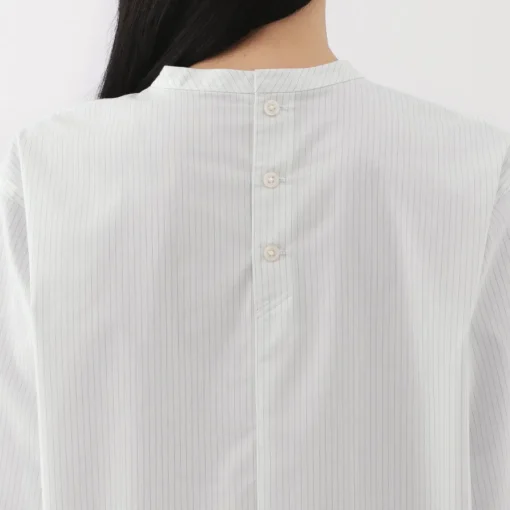 Hot Women's Easy-Dry Broadcloth Striped Long Sleeve Blouse Women Tops & Shirts