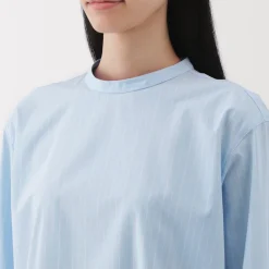 Hot Women's Easy-Dry Broadcloth Striped Long Sleeve Blouse Women Tops & Shirts