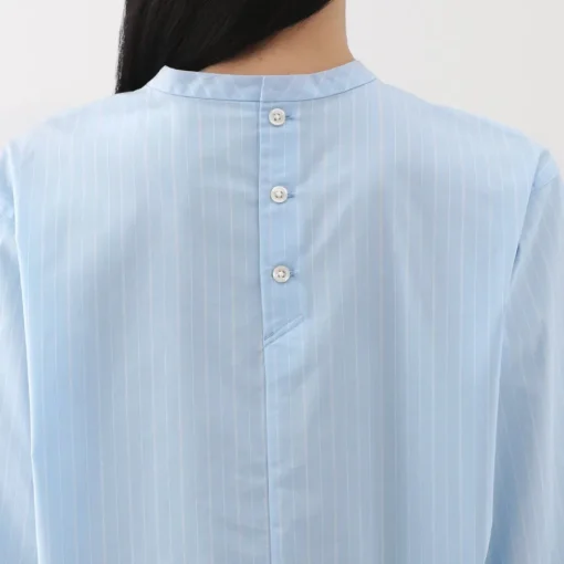 Hot Women's Easy-Dry Broadcloth Striped Long Sleeve Blouse Women Tops & Shirts
