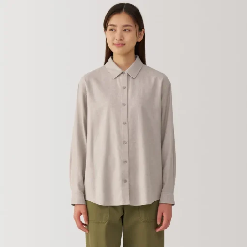 Best Women's Flannel Regular Collar Long Sleeve Shirt Women Tops & Shirts