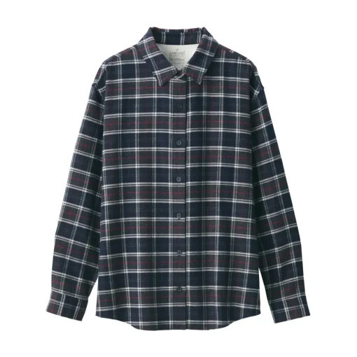 Fashion Women's Flannel Regular Collar Long Sleeve Patterned Shirt Women Tops & Shirts