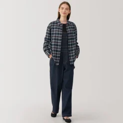 Fashion Women's Flannel Regular Collar Long Sleeve Patterned Shirt Women Tops & Shirts