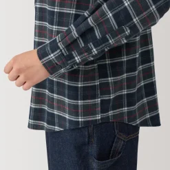 Fashion Women's Flannel Regular Collar Long Sleeve Patterned Shirt Women Tops & Shirts