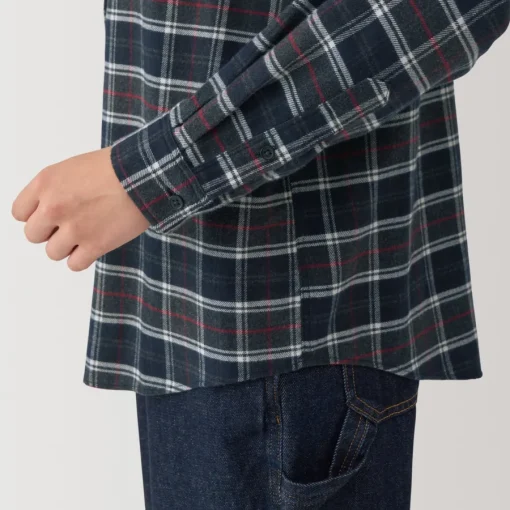 Fashion Women's Flannel Regular Collar Long Sleeve Patterned Shirt Women Tops & Shirts