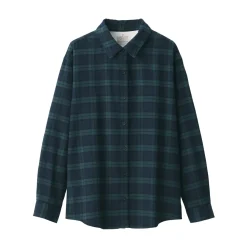 Fashion Women's Flannel Regular Collar Long Sleeve Patterned Shirt Women Tops & Shirts