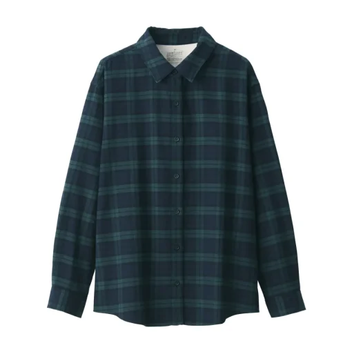 Fashion Women's Flannel Regular Collar Long Sleeve Patterned Shirt Women Tops & Shirts