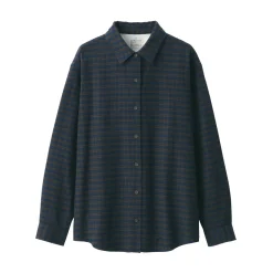 Fashion Women's Flannel Regular Collar Long Sleeve Patterned Shirt Women Tops & Shirts