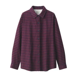 Fashion Women's Flannel Regular Collar Long Sleeve Patterned Shirt Women Tops & Shirts