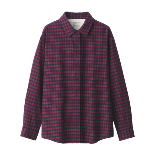 Fashion Women's Flannel Regular Collar Long Sleeve Patterned Shirt Women Tops & Shirts