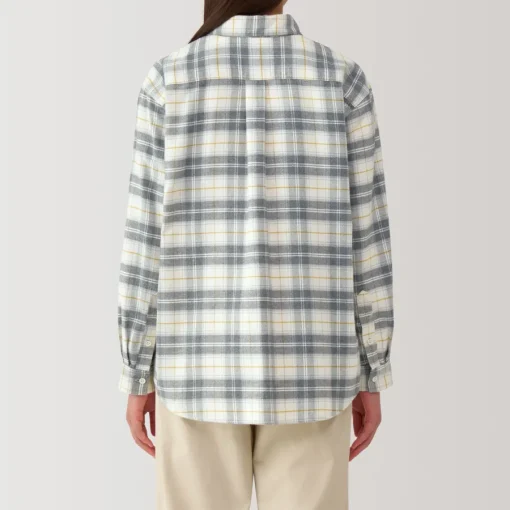 Fashion Women's Flannel Regular Collar Long Sleeve Patterned Shirt Women Tops & Shirts