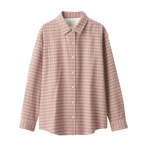 Fashion Women's Flannel Regular Collar Long Sleeve Patterned Shirt Women Tops & Shirts