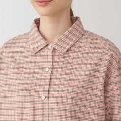 Fashion Women's Flannel Regular Collar Long Sleeve Patterned Shirt Women Tops & Shirts