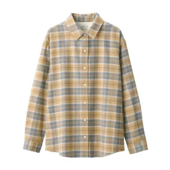 Fashion Women's Flannel Regular Collar Long Sleeve Patterned Shirt Women Tops & Shirts