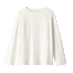 Outlet Women's Heavy Weight Boat Neck Long Sleeve T-Shirt Women T-Shirts