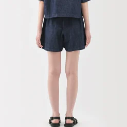 Hot Women's Hemp Blend Denim Skort Women Shorts & Skirts
