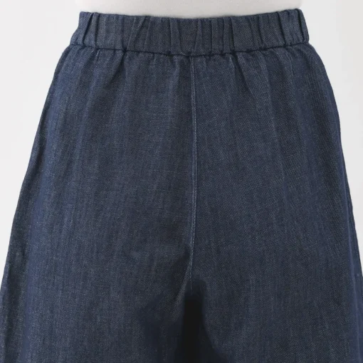 Hot Women's Hemp Blend Denim Skort Women Shorts & Skirts