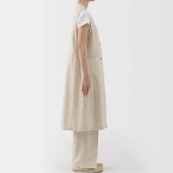 Sale Women's Hemp Blend Twill Long Gilet Women Tops & Shirts
