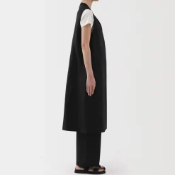 Sale Women's Hemp Blend Twill Long Gilet Women Tops & Shirts