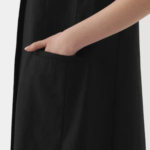 Sale Women's Hemp Blend Twill Long Gilet Women Tops & Shirts
