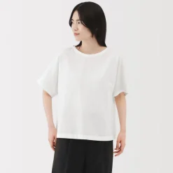 New Women's Hemp Cotton Short Sleeve Blouse Women Tops & Shirts