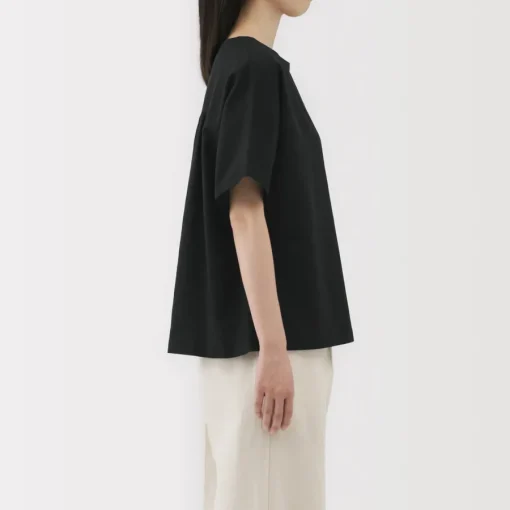 New Women's Hemp Cotton Short Sleeve Blouse Women Tops & Shirts