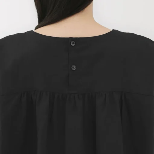 New Women's Hemp Cotton Short Sleeve Blouse Women Tops & Shirts