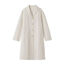 Hot Women's Hemp Cotton Striped Coat Women Coats