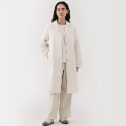 Hot Women's Hemp Cotton Striped Coat Women Coats