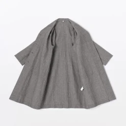 Hot Women's Hemp Cotton Striped Coat Women Coats