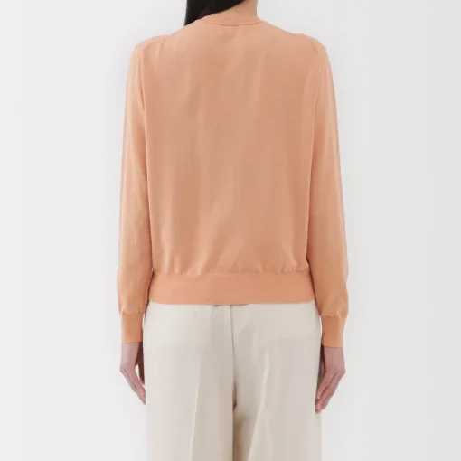 Clearance Women's High Twisted Crew Neck Cardigan Women Sweaters & Cardigans