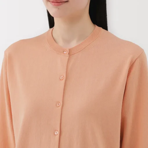 Clearance Women's High Twisted Crew Neck Cardigan Women Sweaters & Cardigans
