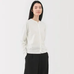 Clearance Women's High Twisted Crew Neck Cardigan Women Sweaters & Cardigans