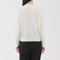 Clearance Women's High Twisted Crew Neck Cardigan Women Sweaters & Cardigans