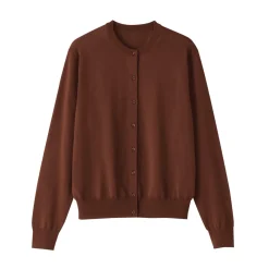 Clearance Women's High Twisted Crew Neck Cardigan Women Sweaters & Cardigans