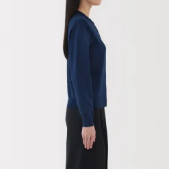 Clearance Women's High Twisted Crew Neck Cardigan Women Sweaters & Cardigans