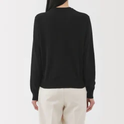 Clearance Women's High Twisted Crew Neck Cardigan Women Sweaters & Cardigans